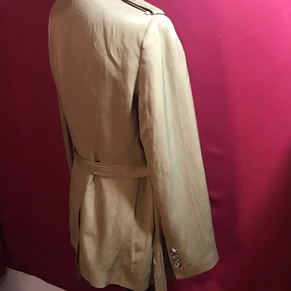 NWOT Express beautiful belted olive colored jacket - Picture 7 of 11